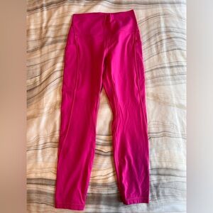 Hot pink Lululemon leggings